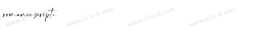 romance script字体转换 romance script字体转换